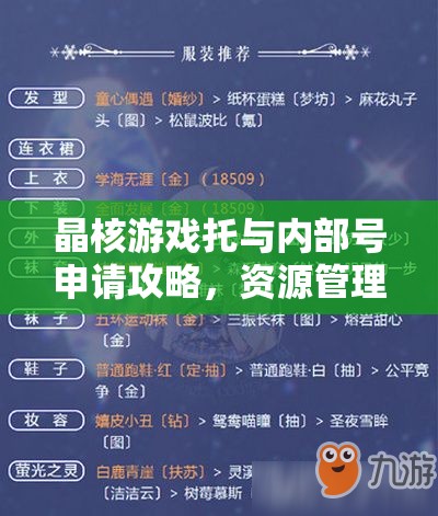 晶核游戏托与内部号申请攻略，资源管理、高效利用策略以最大化账号价值