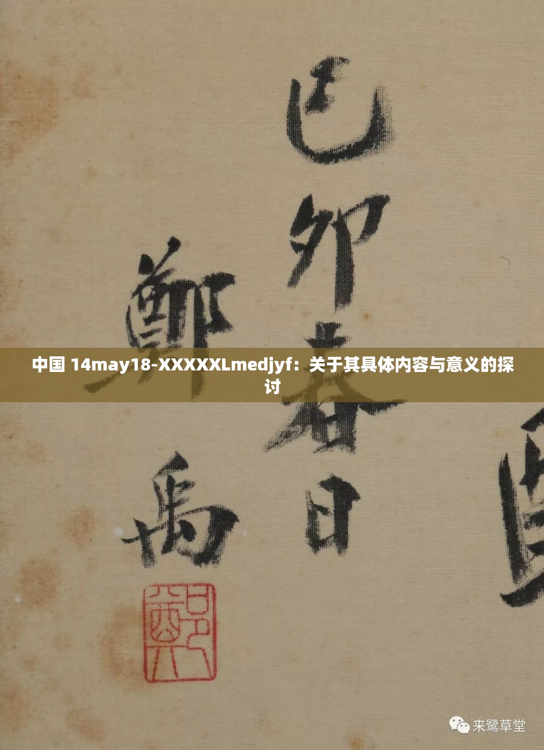 中国 14may18-XXXXXLmedjyf：关于其具体内容与意义的探讨
