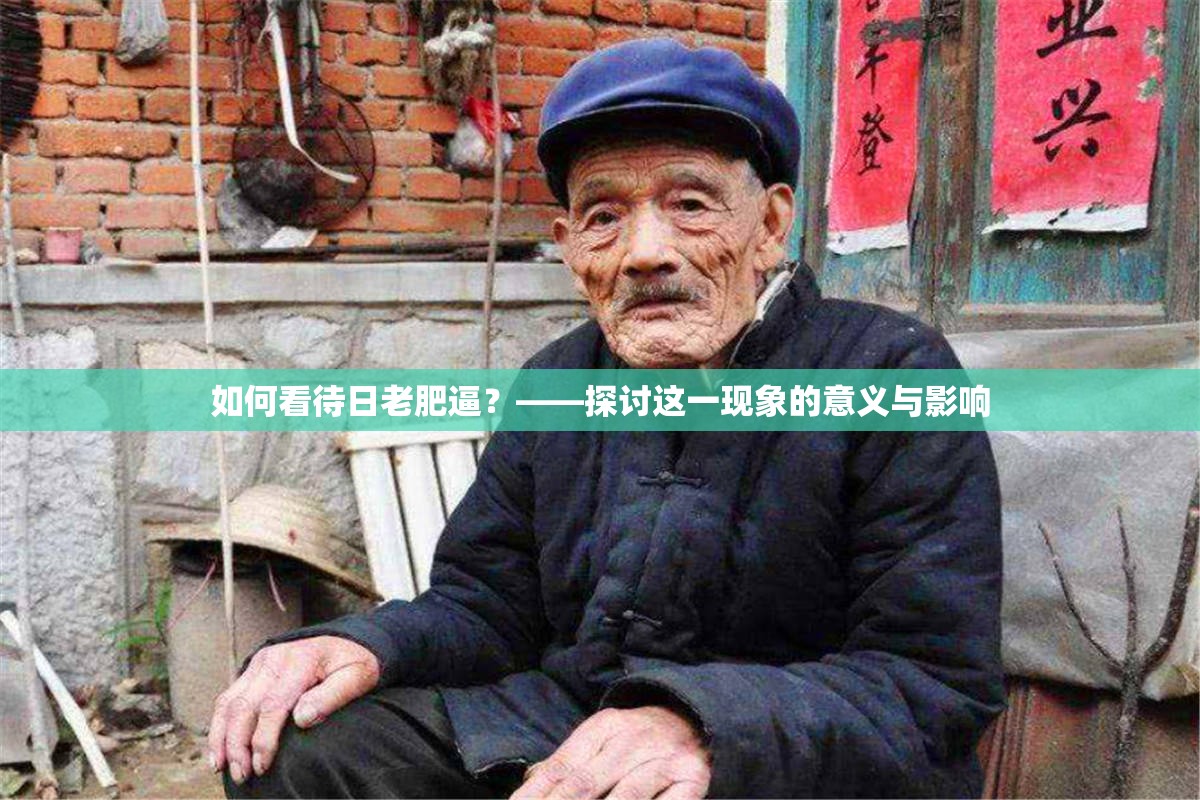 如何看待日老肥逼？——探讨这一现象的意义与影响