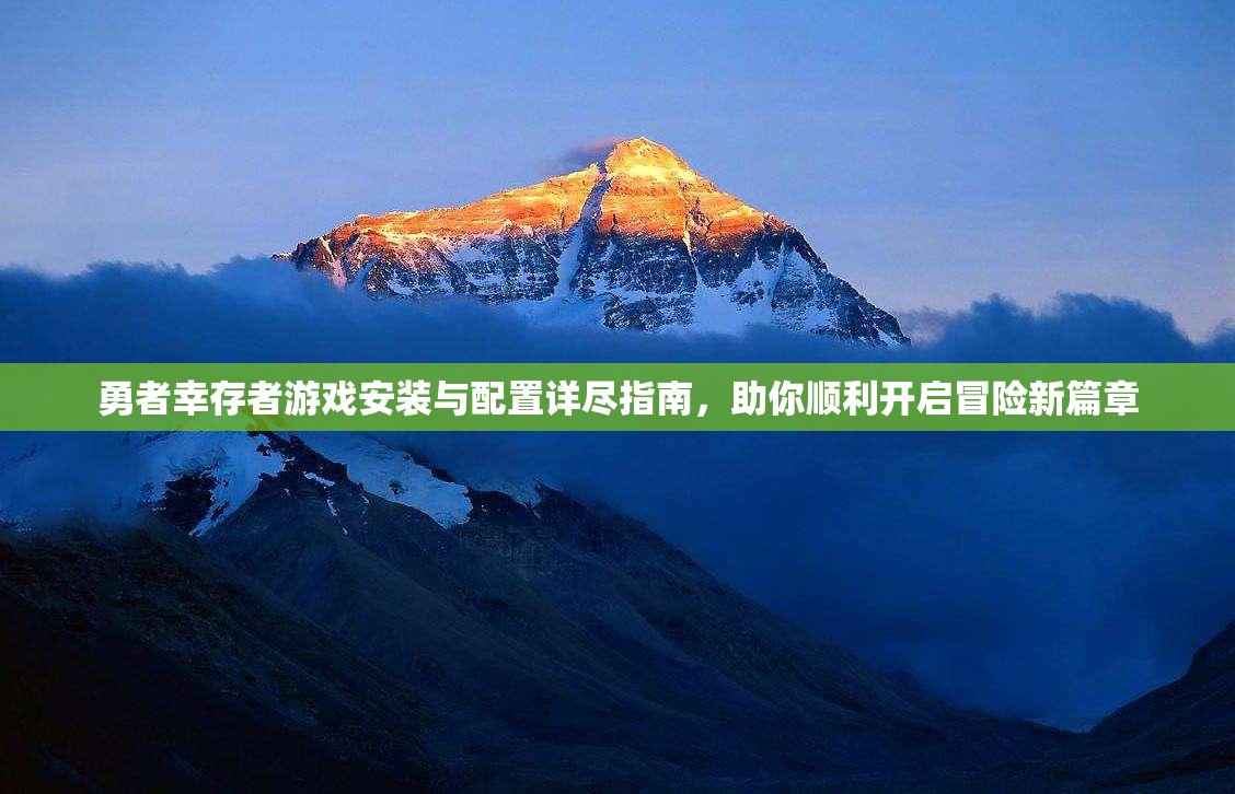 勇者幸存者游戏安装与配置详尽指南，助你顺利开启冒险新篇章
