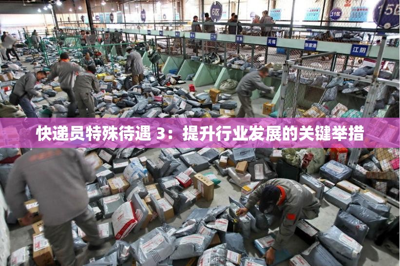 快递员特殊待遇 3：提升行业发展的关键举措