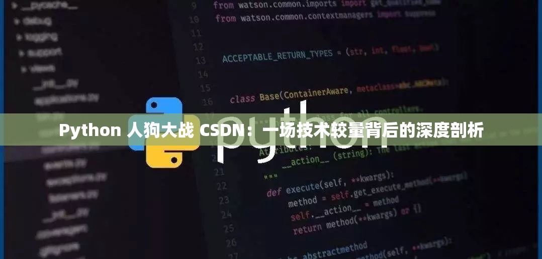 Python 人狗大战 CSDN：一场技术较量背后的深度剖析