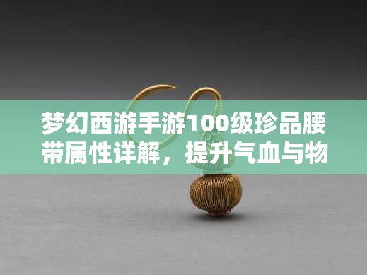 梦幻西游手游100级珍品腰带属性详解,提升气血与物理防御的必备攻略 梦幻西游手游100级珍品腰带属性详解,提升气血与物理防御的必备攻略