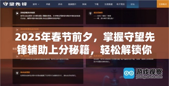 2025年春节前夕，掌握守望先锋辅助上分秘籍，轻松解锁你的游戏胜利之道