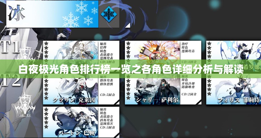 白夜极光角色排行榜一览之各角色详细分析与解读
