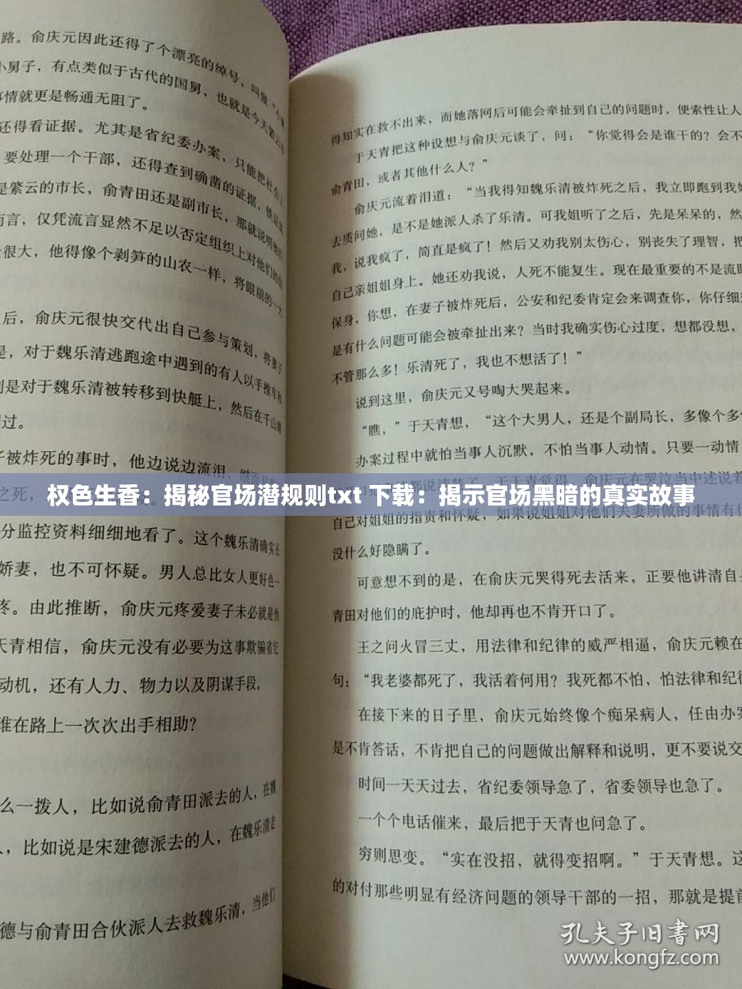 权色生香：揭秘官场潜规则txt 下载：揭示官场黑暗的真实故事