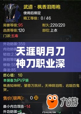 天涯明月刀神刀职业深度剖析，技能详细解析及实战应用策略