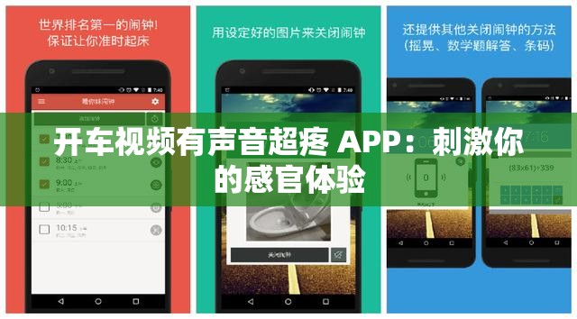 开车视频有声音超疼 APP：刺激你的感官体验