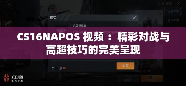 CS16NAPOS 视频 ：精彩对战与高超技巧的完美呈现