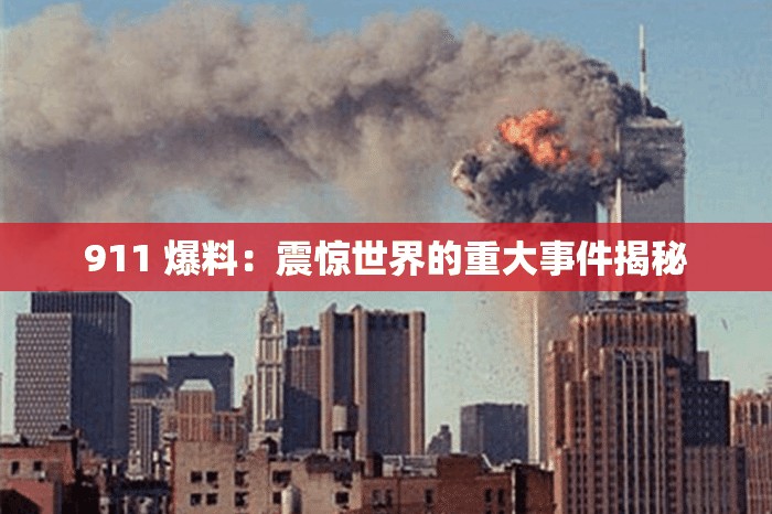 911 爆料：震惊世界的重大事件揭秘