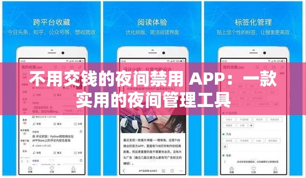 不用交钱的夜间禁用 APP：一款实用的夜间管理工具