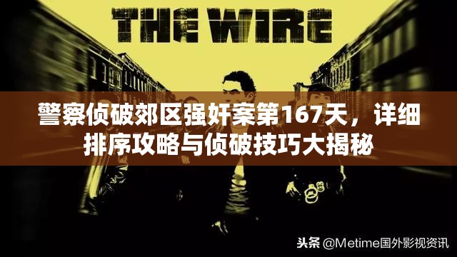 警察侦破郊区强奸案第167天，详细排序攻略与侦破技巧大揭秘