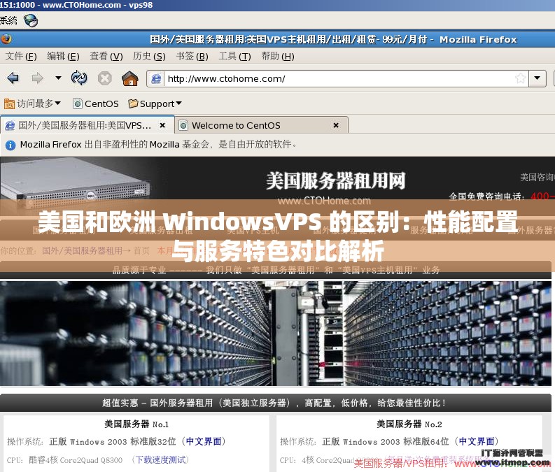 美国和欧洲 WindowsVPS 的区别：性能配置与服务特色对比解析