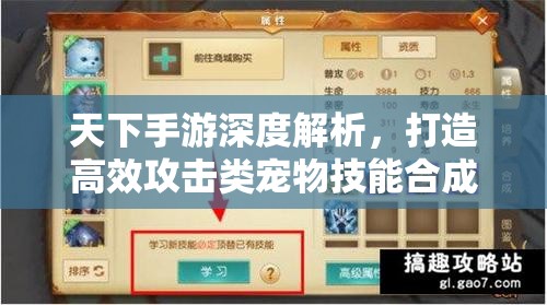 天下手游深度解析，打造高效攻击类宠物技能合成的全面攻略