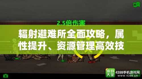 辐射避难所全面攻略，属性提升、资源管理高效技巧及避免资源浪费策略