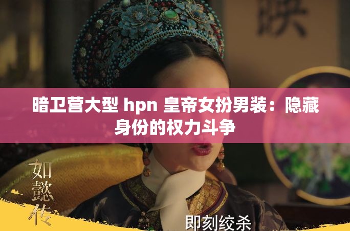 暗卫营大型 hpn 皇帝女扮男装：隐藏身份的权力斗争