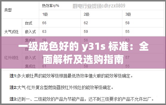 一级成色好的 y31s 标准：全面解析及选购指南