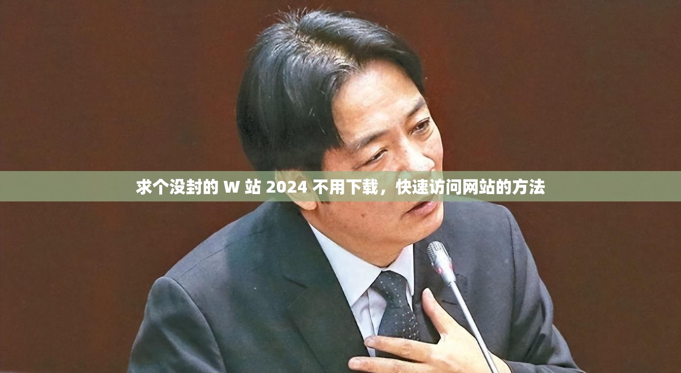 求个没封的 W 站 2024 不用下载，快速访问网站的方法