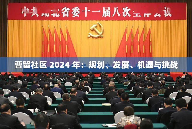 曹留社区 2024 年：规划、发展、机遇与挑战