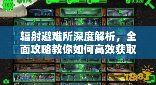 辐射避难所深度解析，全面攻略教你如何高效获取瓶盖，解锁无限财富之源