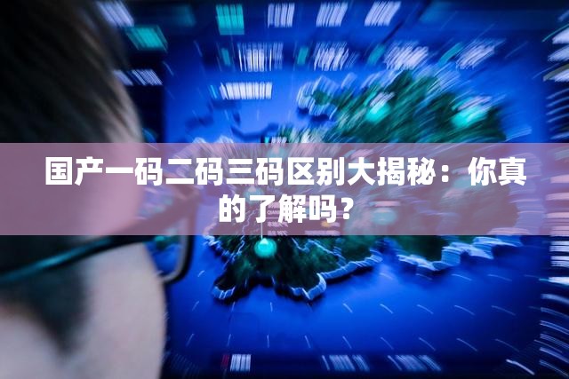 国产一码二码三码区别大揭秘：你真的了解吗？