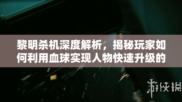 黎明杀机深度解析，揭秘玩家如何利用血球实现人物快速升级的独门秘诀