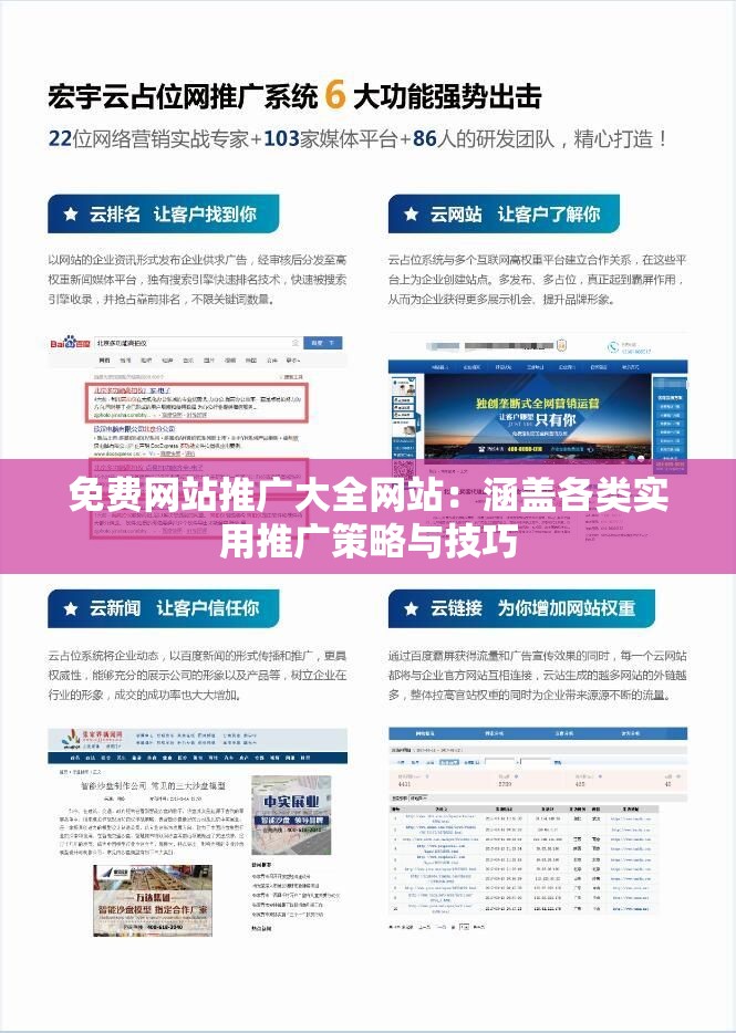 免费网站推广大全网站：涵盖各类实用推广策略与技巧
