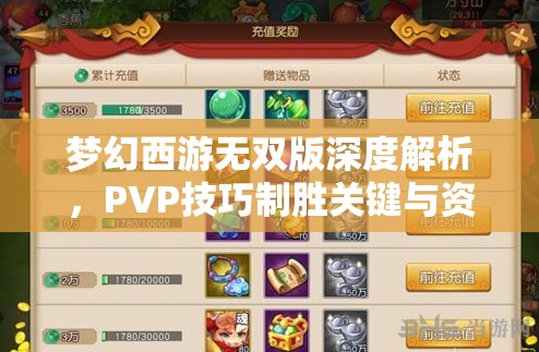 梦幻西游无双版深度解析，PVP技巧制胜关键与资源管理策略分享