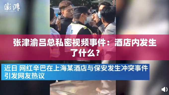 张津渝吕总私密视频事件：酒店内发生了什么？