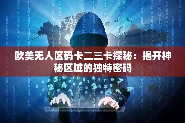 欧美无人区码卡二三卡探秘：揭开神秘区域的独特密码