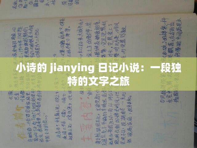 小诗的 jianying 日记小说：一段独特的文字之旅