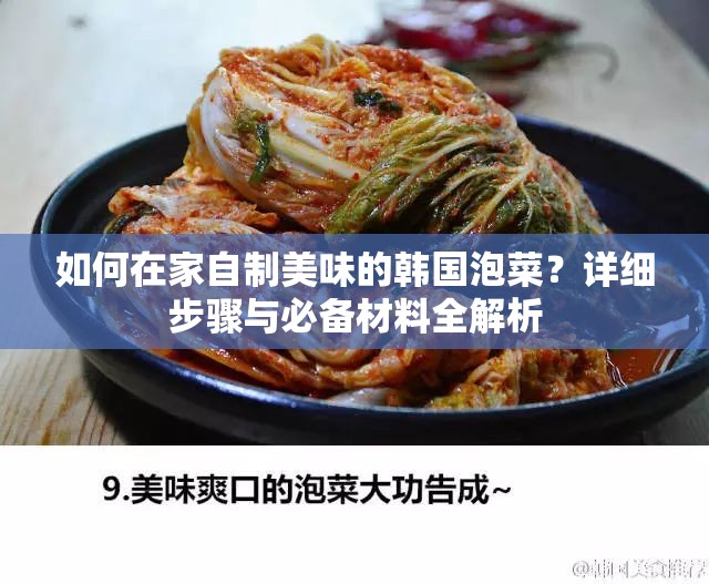 如何在家自制美味的韩国泡菜？详细步骤与必备材料全解析