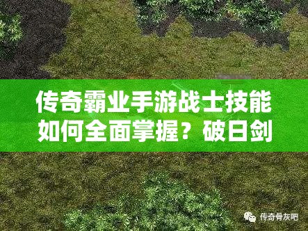 传奇霸业手游战士技能如何全面掌握？破日剑法学习攻略揭秘！