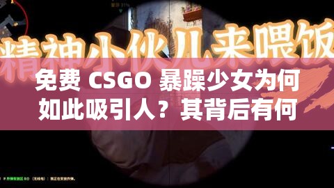 免费 CSGO 暴躁少女为何如此吸引人？其背后有何独特魅力？一起来探讨