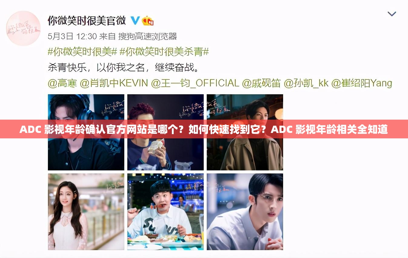 ADC 影视年龄确认官方网站是哪个？如何快速找到它？ADC 影视年龄相关全知道