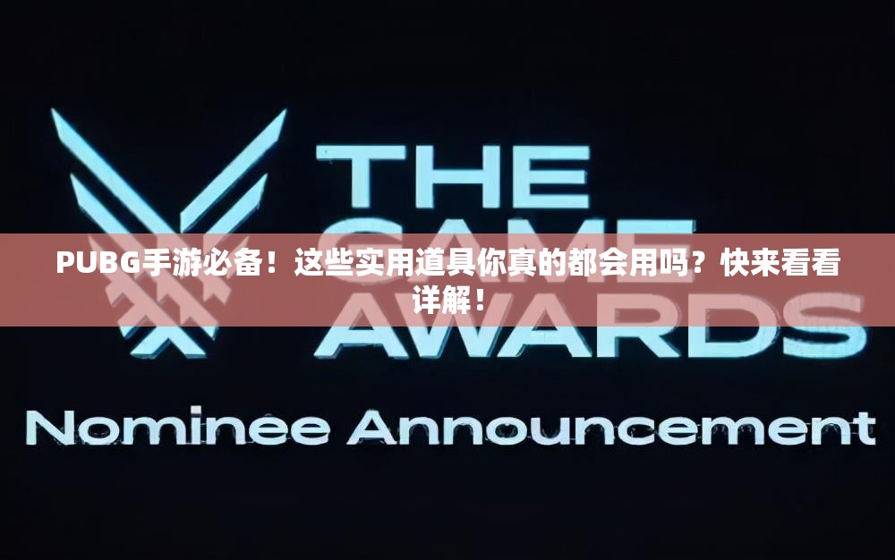 PUBG手游必备！这些实用道具你真的都会用吗？快来看看详解！