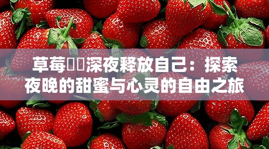 草莓❤️深夜释放自己：探索夜晚的甜蜜与心灵的自由之旅