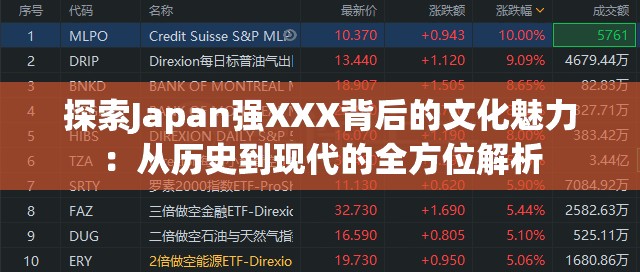 探索Japan强XXX背后的文化魅力：从历史到现代的全方位解析