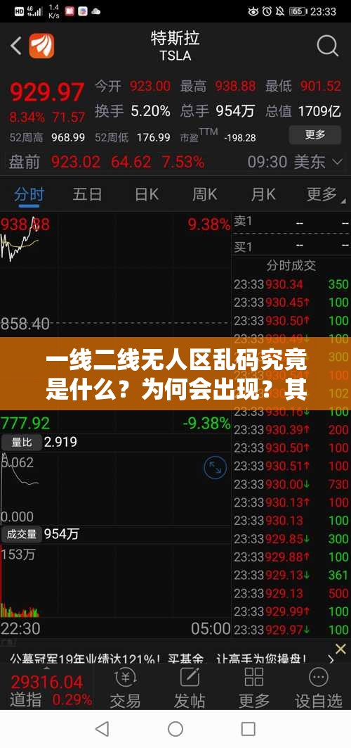 一线二线无人区乱码究竟是什么？为何会出现？其背后隐藏着怎样的秘密？
