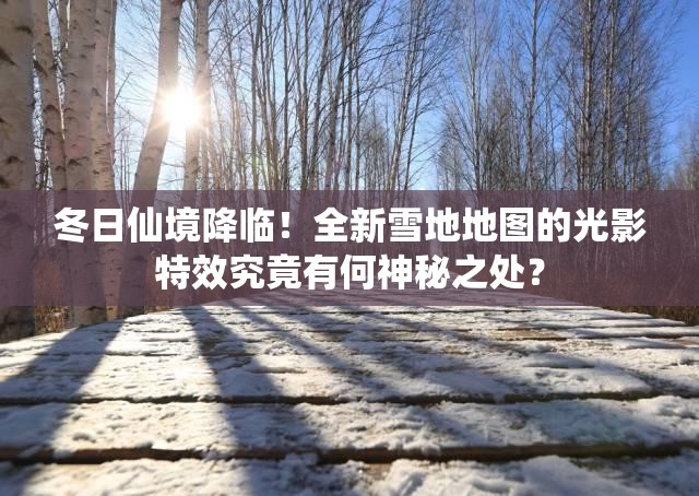 冬日仙境降临！全新雪地地图的光影特效究竟有何神秘之处？