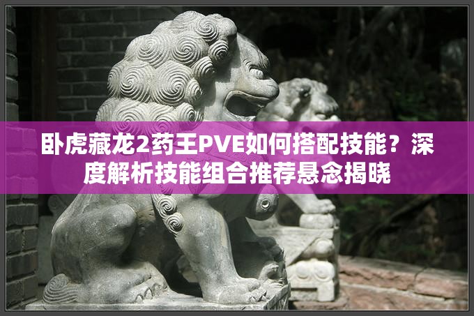 卧虎藏龙2药王PVE如何搭配技能？深度解析技能组合推荐悬念揭晓