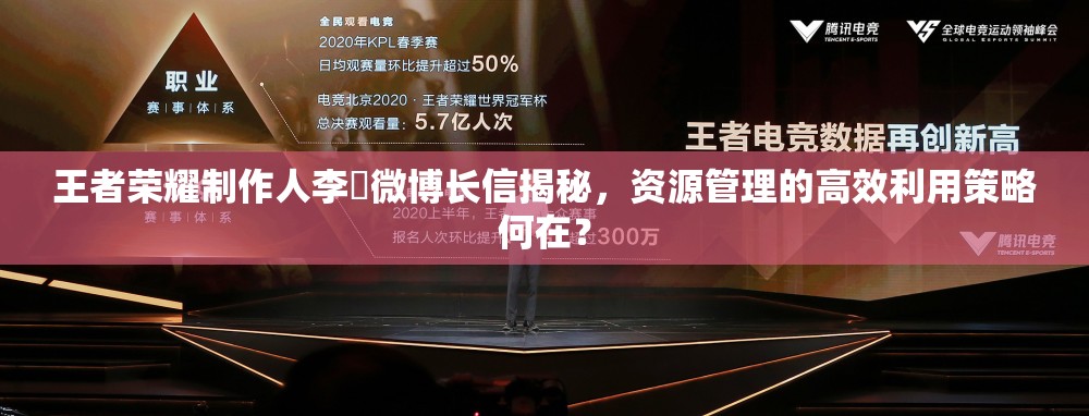 王者荣耀制作人李旻微博长信揭秘，资源管理的高效利用策略何在？