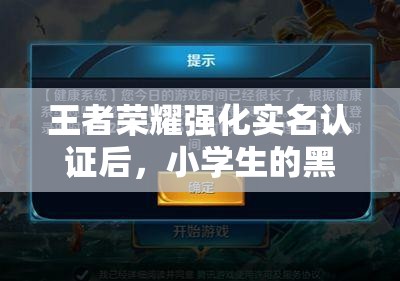 王者荣耀强化实名认证后，小学生的黑暗游戏时代是否真的即将终结？